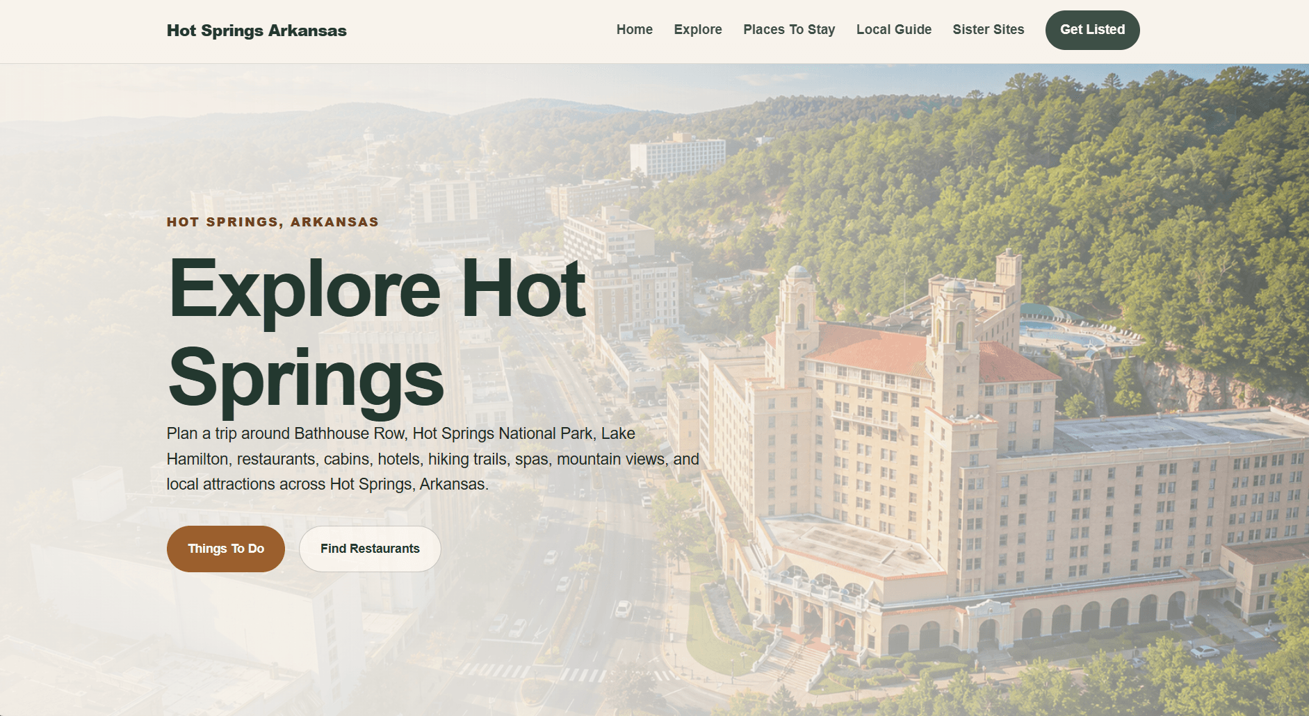 Hot Springs Arkansas Guide